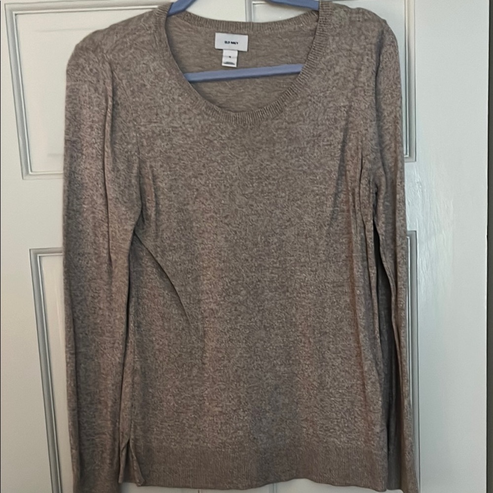 Old Navy Heathered Brown Sweater